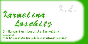 karmelina loschitz business card